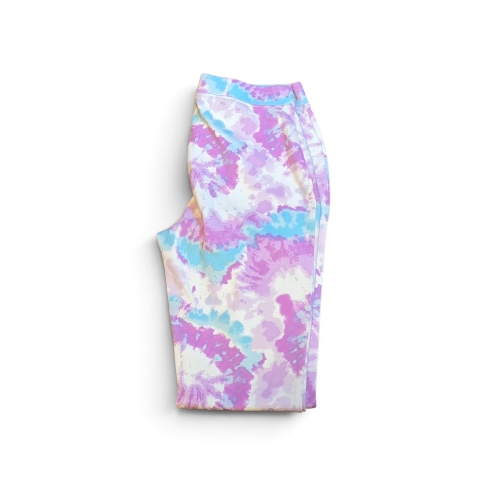 The Childrens Place Girls Tie Dye Leggings Purple‎ Blue White Size 14 EUC